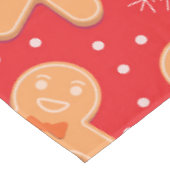 Grappige kerstkrans man koekjes patroon tafelkleed (Gekanteld)