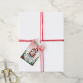 Grappige Kerstkrans Merry Christmas met Cute Cat k Cadeaulabel (Met Touw)