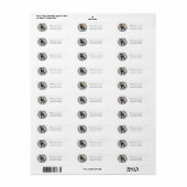Grappige Kerstkrans Retouradres Etiket (Full Sheet)