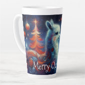 Grappige kerstlama latte mok (Linkerhoek)