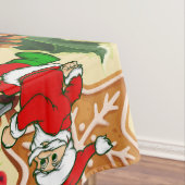 Grappige kerstloopband kerstkoekjes tafelkleed (Voorbeeld)