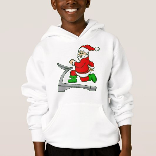 Grappige kerstloopband kerstman (Voorkant)