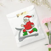Grappige kerstloopband kerstman bedankzakje (Gezegeld)