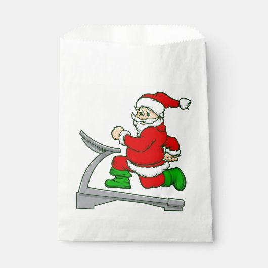 Grappige kerstloopband kerstman bedankzakje (Voorkant)