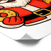 Grappige Kerstman 67 Ijs Drip Kerstmis Xmas Tiener Poster (Hoek)
