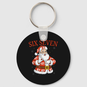 Grappige Kerstman 67 Zes Zeven Meme Kerst Vakantie Sleutelhanger