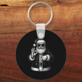 Grappige Kerstman 6 7 Meme-ontwerp _ Kerstmis Wisk Sleutelhanger (Voorkant)