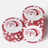 Grappige Kerstman aangepaste poker chips (Opstapeling)
