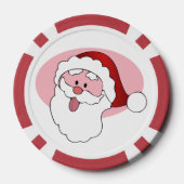 Grappige Kerstman aangepaste poker chips (Achterkant)