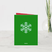 Grappige kerstman. Aangepaste Santa Claus foto Feestdagen Kaart (Achterkant)