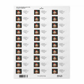 Grappige kerstman Adresetiketten Etiket (Full Sheet)
