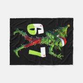 Grappige Kerstman Alien Zes Zeven Meme 67 Kerstman Fleece Deken (Voorkant (Horizontaal))