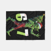 Grappige Kerstman Alien Zes Zeven Meme 67 Kerstman Fleece Deken (Voorkant (Horizontaal))