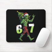 Grappige Kerstman Alien Zes Zeven Meme 67 Kerstman Muismat (Met muis)