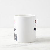 Grappige Kerstman Baby Kerst Holstein Koe Koffiemok (Center)