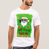 Grappige Kerstman bel me of sms me. T-shirt (Voorkant)
