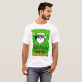 Grappige Kerstman bel me of sms me. T-shirt (Voorkant volledig)
