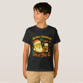 Grappige Kerstman Bier Kerst Split De G, Grappig  T-shirt (Voorkant volledig)