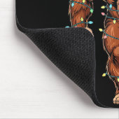 Grappige Kerstman Bigfoot Kerstboom Kerst Crypt Muismat (Hoek)