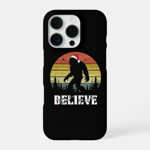 Grappige Kerstman Bigfoot met Kerstmuts iPhone 16 Pro Hoesje