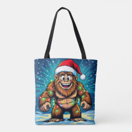 Grappige Kerstman Bigfoot   Tote Bag