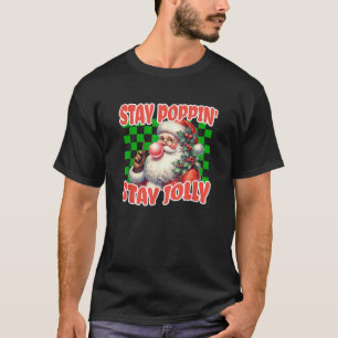 Grappige Kerstman Blowing Bubblegum Christ T-shirt