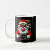 Grappige Kerstman braak en diefstal Kerstmis Koffiemok (Links)