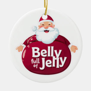 Grappige Kerstman Buik Vol Gelatine – Schattige Ke Keramisch Ornament