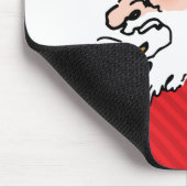Grappige Kerstman Cartoon Muismat (Hoek)