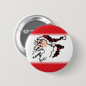 Grappige Kerstman Cartoon Ronde Button 5,7 Cm (Voorkant /achterkant)