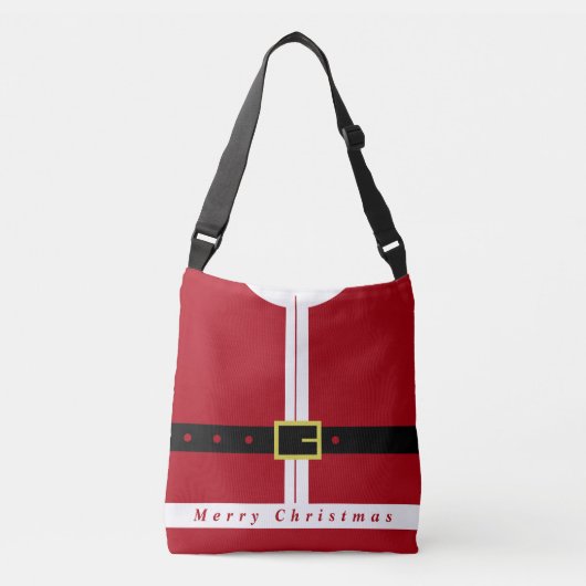 Grappige Kerstman Crossbody Tas Kerstcadeaus (Voorkant)