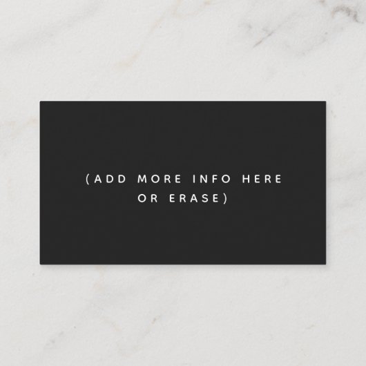 Grappige kerstman diensten kerstthema feestelijk visitekaartje (Achterkant)