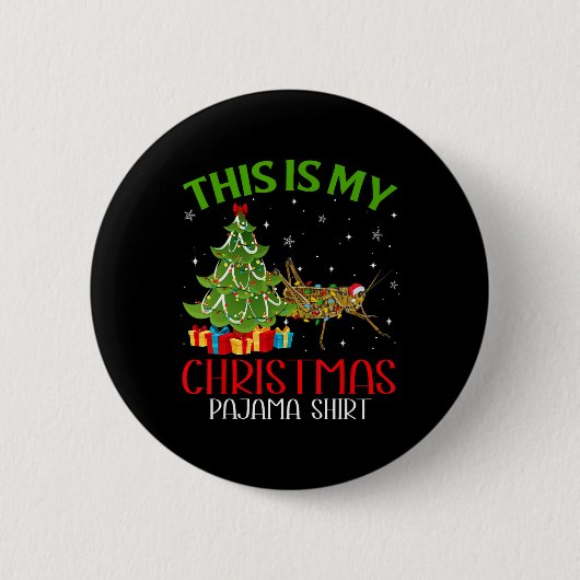 Grappige kerstman Dit is mijn Ghopper kerstpakket Ronde Button 5,7 Cm (Voorkant)