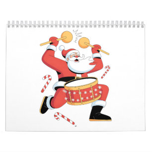 Grappige Kerstman Drummer Lelijke Kerstmis Kerst D Kalender