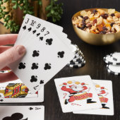 Grappige Kerstman Drummer Lelijke Kerstmis Kerst D Pokerkaarten (Insitu)