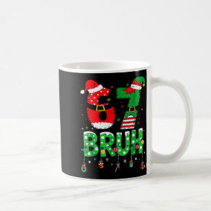 Grappige Kerstman Elf 67 Bruh Kerstmis Meme Zes Ze Koffiemok
