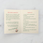 Grappige kerstman en rendier kerst Kaart (Binnen)