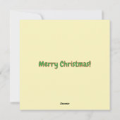 Grappige Kerstman en UFO Kerst Kaart (Achterkant)