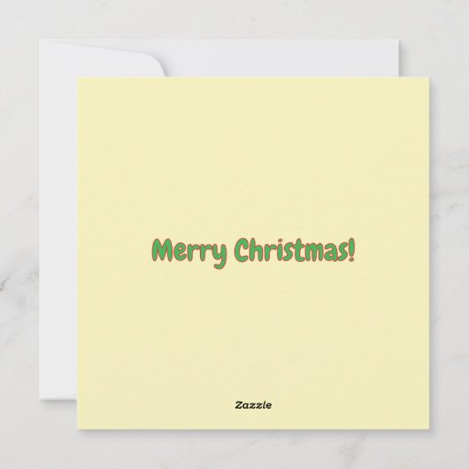 Grappige Kerstman en UFO Kerst Kaart (Achterkant)