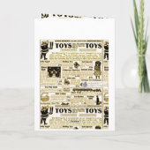 Grappige Kerstman en Zijn Kerstkaart van de Hond Feestdagen Kaart (Achterkant)