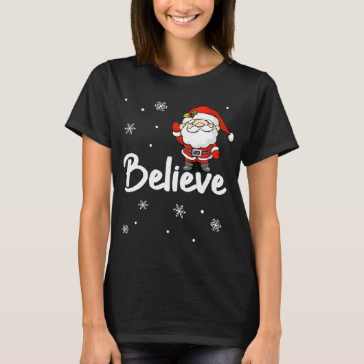 Grappige Kerstman Geloof T-shirt (Voorkant)