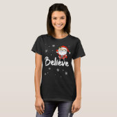 Grappige Kerstman Geloof T-shirt (Voorkant volledig)