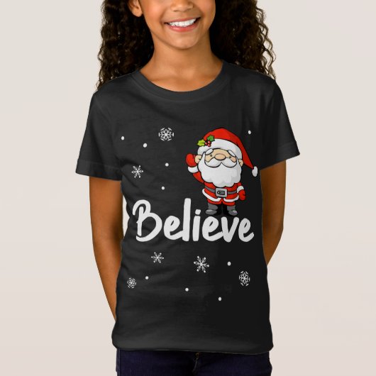 Grappige Kerstman Geloof T-shirt (Voorkant)