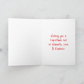 Grappige Kerstman Genieten van een cocktail op het Kaart (Binnen)