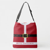 Grappige Kerstman Gifts Crossbody Tas (Achterkant)