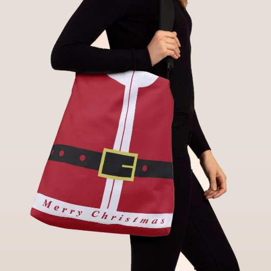 Grappige Kerstman Gifts Crossbody Tas (Dichtbij)