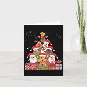 Grappige Kerstman Gingerbread Sneeuwman Rendier Ch Kaart