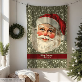 Grappige  Kerstman Gooi voor Feestdagen Fleece Deken