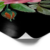 GRAPPIGE KERSTMAN GROENE SKEDEL EN KERSTFLORA PERFECT POSTER (Hoek)