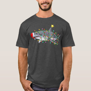 Grappige Kerstman Haai Kerstmis Kerst Kostuum Haai T-shirt